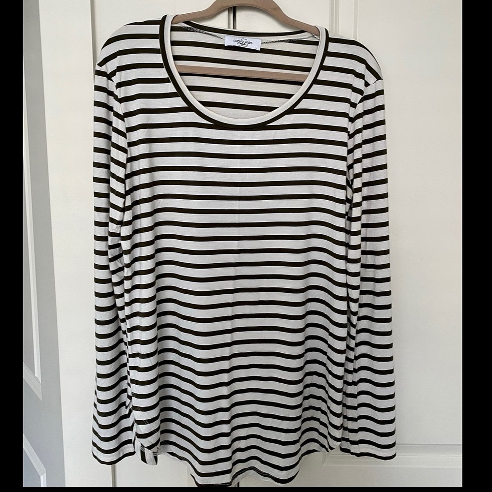 Carly Jean Los Angeles CJLA striped shirt